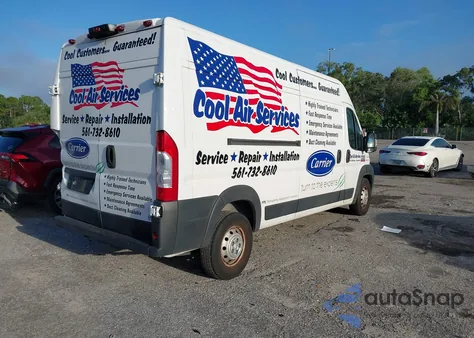 2020 Ram Promaster 2500 High Roof 159 Wb from USA, damaged, VIN 3C6TRVDG5LE113842